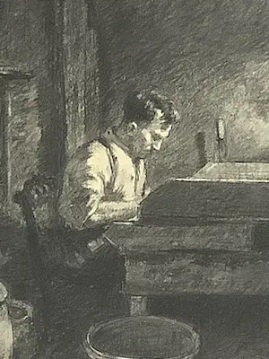 Barend Hendrik ter Weeme - Schrijver aan bureau kopen? Bied vanaf 60!
