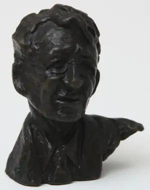 Bernadette Leijdekkers - Bronzen sculptuur: 'Simon Carmiggelt' - 1999 kopen? Bied vanaf 175!