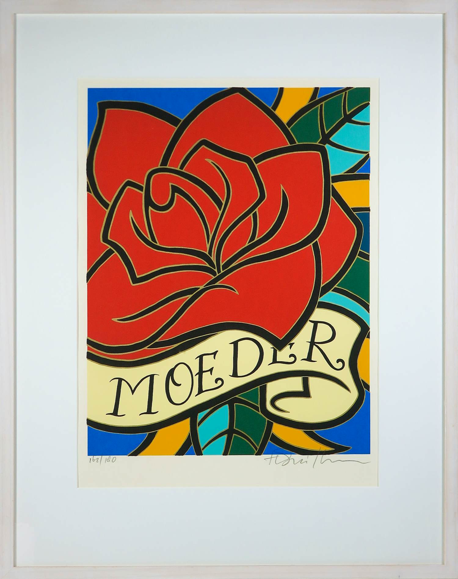 Henk Schiffmacher - Zeefdruk op papier, Moeder - Ingelijst kopen? Bied vanaf 80!