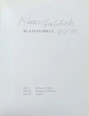 Klaas Gubbels - Werken op papier, handgesigneerd overzichtswerk kopen? Bied vanaf 50!