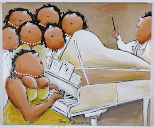 Theo Broeren - Acryl op doek, Mozart (Groot) kopen? Bied vanaf 150!