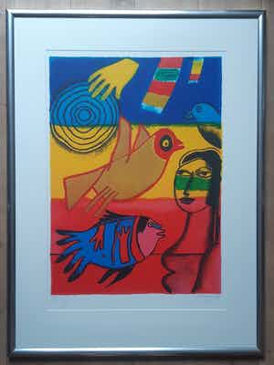 Corneille - Grote zeefdruk uit 2003 ( H/C 3/10). ZT. verkocht voor € 325!