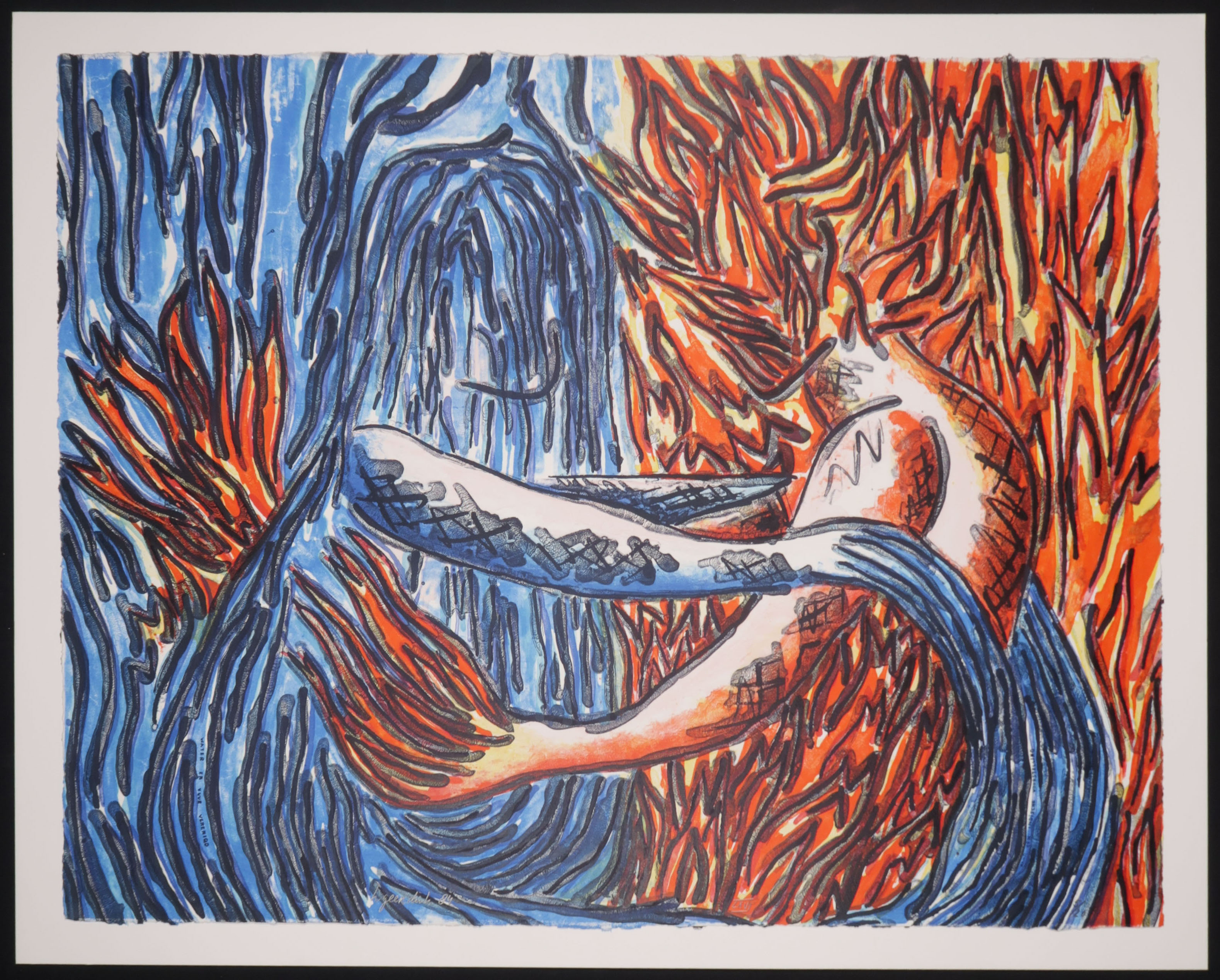 Herman Geerdink - Litho, LXVI water en vuur verenigd kopen? Bied vanaf 1!