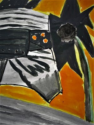 Niet of onleesbaar gesigneerd - Jaren 60/70 Expressionistische Gemengde techniek CoBrA "Kip" gesigneerd kopen? Bied vanaf 1!