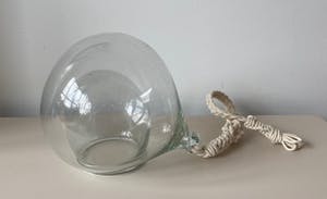 Niet of onleesbaar gesigneerd - Vintage dubbelwandige glazen plantenhanger kopen? Bied vanaf 1!