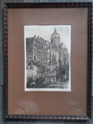 Louis Landre - oude zijds kolk (amsterdam). kopen? Bied vanaf 40!