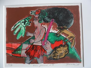 Corneille - Litho, Une journeé d'eté - Ingelijst kopen? Bied vanaf 250!