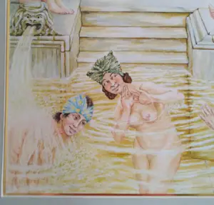 Niet of onleesbaar gesigneerd - J.C. van der Does- Badende dames kopen? Bied vanaf 1!