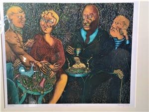 Pjeroo Roobjee - Kapoenen (prachtig ingelijst!) kopen? Bied vanaf 45!