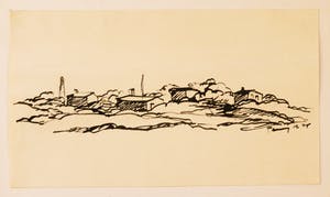 Metten Koornstra - Drie originele pentekeningen kopen? Bied vanaf 100!