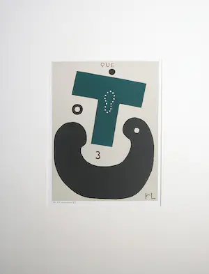 Reinier Lucassen - Zeefdruk, Que 3 kopen? Bied vanaf 120!