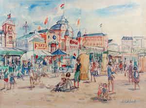 Ad Kikkert - Scheveningen met Kurhaus verkocht voor € 100!