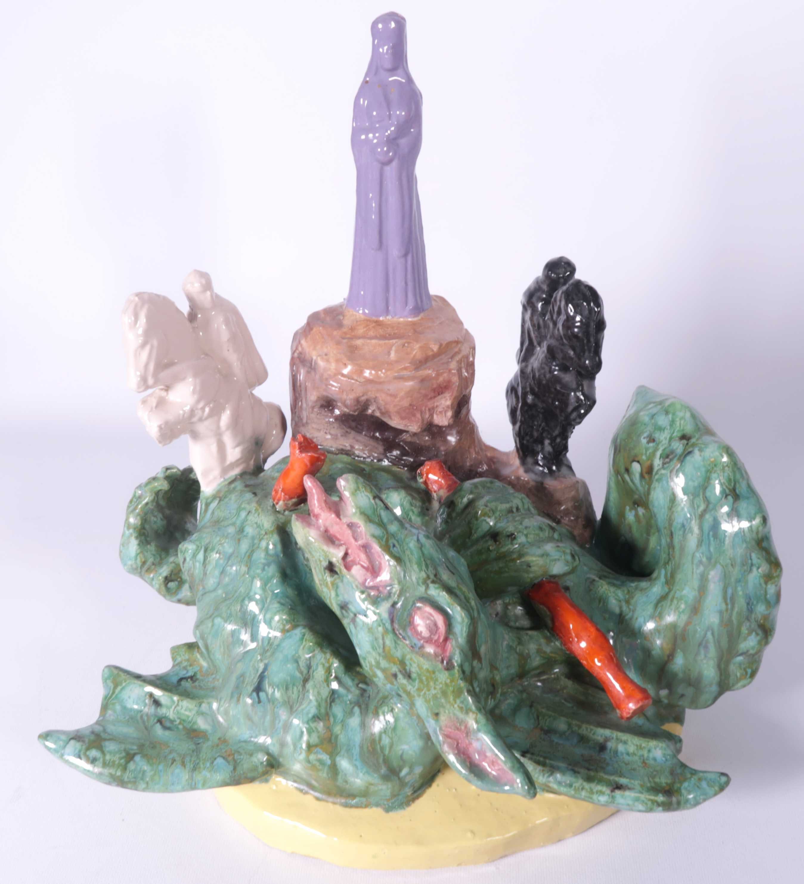 Bob Lejeune - Keramiek, Joris en de Draak verkocht voor € 250!