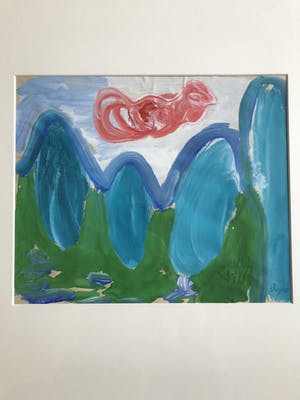 Jacques Slegers - Bergland met vogelwolk kopen? Bied vanaf 90!