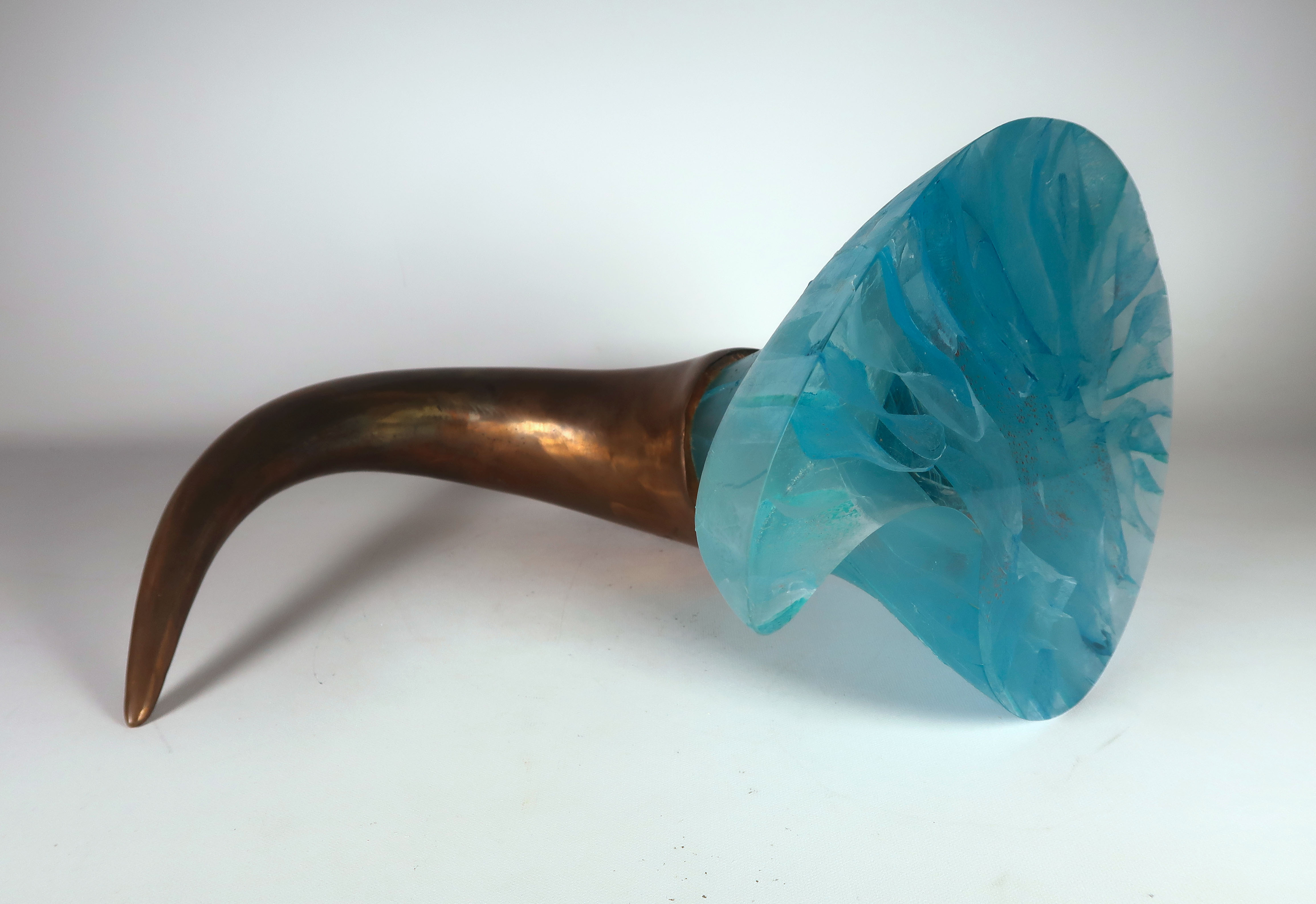 Dorothe van Driel - Brons en glas, Hoorn des overvloeds (Zeer zwaar) kopen? Bied vanaf 1!