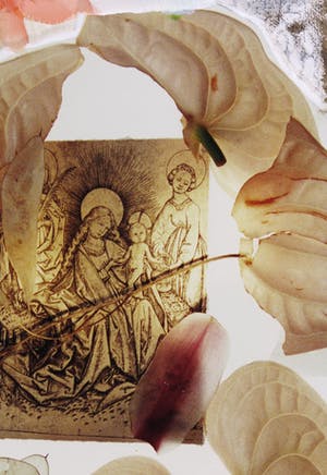 Bernard Werners - & Marc Mulders : Gouache en collage, Lente - Ingelijst (Zeer groot) kopen? Bied vanaf 100!