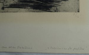 Wilfred Voet - Ets , “2 Koeien in de polder” – gesigneerd –1963 – nr 3 van 12 kopen? Bied vanaf 25!