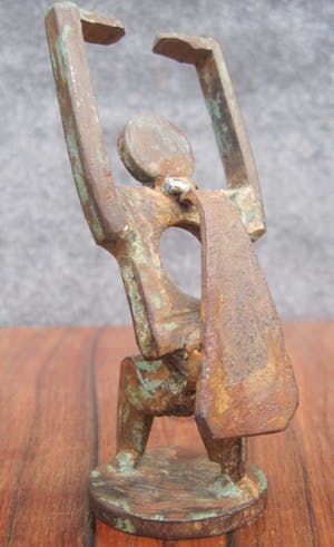 Brons (Onbekend) - Abstract vruchtbaarheids beeldje kopen? Bied vanaf 47!