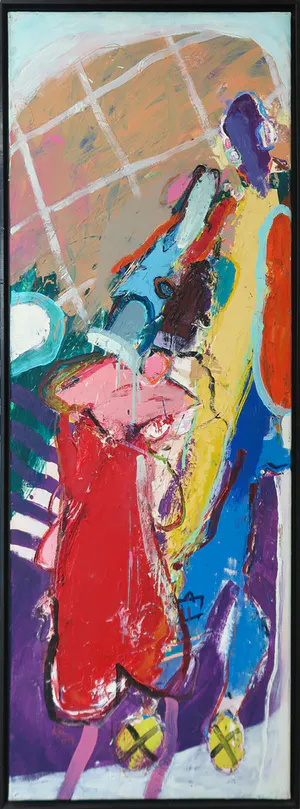 Martin van Dijk - Olieverf en acryl op doek, Domfront - Ingelijst (Zeer groot) kopen? Bied vanaf 350!