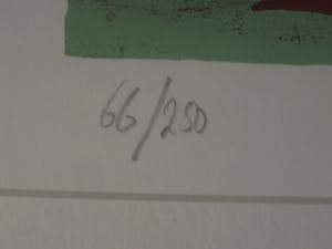 Niet of onleesbaar gesigneerd - Grote & Kleurige zeefdruk "Lost sixties" fraai ingelijst kopen? Bied vanaf 1!