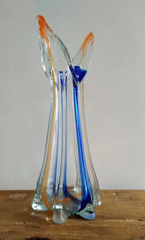 Niet of onleesbaar gesigneerd - glaskunst, grote unieke vintage vaas kaufen? Bieten Sie von 1!