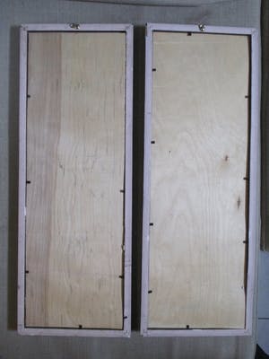 Niet of onleesbaar gesigneerd - Twee ingelijste aquarellen kopen? Bied vanaf 1!