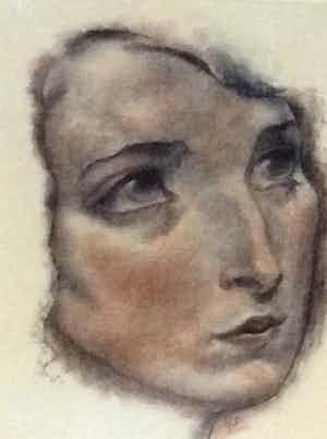 Harry J. van Piggelen - Portret vrouw verkocht voor € 250!