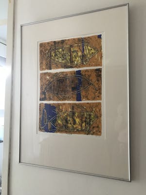 Ans van Dijk - Buddies - Zeefdruk, E.A.-exemplaar - Ingelijst kopen? Bied vanaf 1!