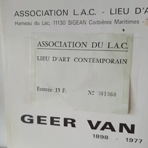 Geer van Velde - Catalogus tentoonstelling Association Du L.A.C, incl originele entreeticket kopen? Bied vanaf 20!