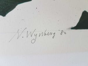 Nicolaas Wijnberg - Litho landschap uit1982 kopen? Bied vanaf 50!