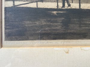 Eugene Rensburg - Eugene Rensburg, Coolsingel Rotterdam 1912, Handegtekende ets kopen? Bied vanaf 65!