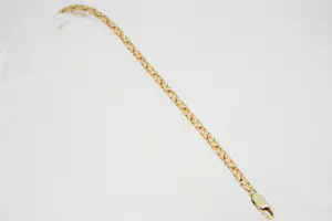 12 - Mooie 14 karaats roségouden "Konings" armband - klein model kopen? Bied vanaf 460!