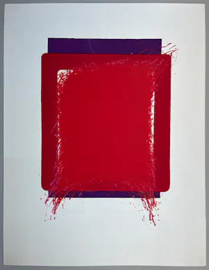 Bernd Berner - Signierter Original Siebdruck 1965 - Probedruck - wie Rupprecht Geiger kopen? Bied vanaf 240!