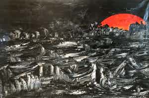 Herbert Jochems - Ondergaande zon verkocht voor € 1!