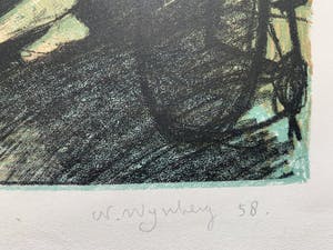 Nicolaas Wijnberg - kleurenlitho - 'Lantaarndrager' - 1958 (OPLAGE SLECHTS 12 STUKS) kopen? Bied vanaf 110!