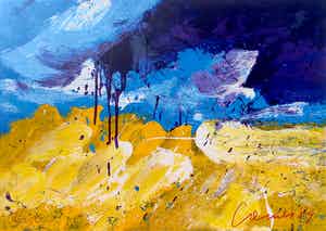 Jan Cremer - Provence II, zeefdruk (mooi ingelijst, groot) verkocht voor € 250!