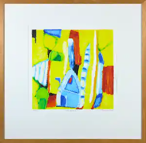 Saskia Bremer - Zeefdruk, New Age b.3.- Ingelijst vendu pour 46€ !