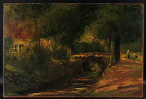 Jan Beaufort - Olieverf op doek op paneel, Landschap kopen? Bied vanaf 1!