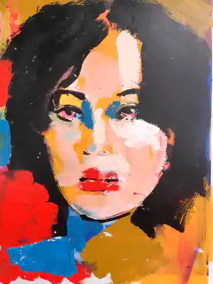 Peter Klashorst - Gemengde techniek - Handgesigneerd !!! verkocht voor € 75!