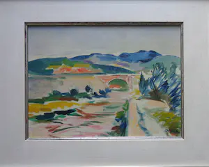 Wim Oepts - FAUVISTISCH LANDSCHAP / OLIEVERF PANEEL / 43x53cm / KADER / SIG / 1937 kopen? Bied vanaf 245!