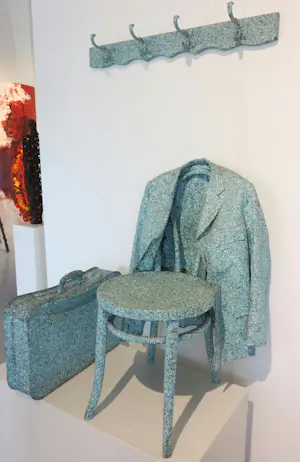 Michel Kourline - Meerdelig kunstobject / installatie, Green Chair kopen? Bied vanaf 300!