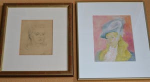 Gerard Schaperkotter - Twee originele portretten, één litho en één monografie. kopen? Bied vanaf 80!