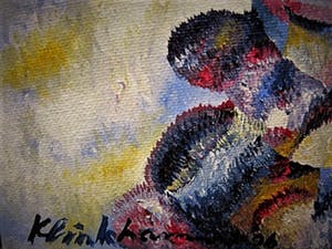 Henk Klinkhamer - Non-Conformist - Fraai Expressionistisch portret "Zigeuner" gesigneerd kopen? Bied vanaf 1!