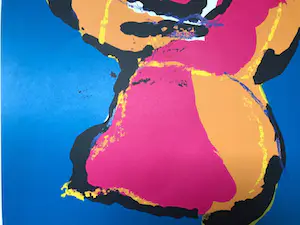 Karel Appel - Zeefdruk, Titel "Animal". uit 1970 . kopen? Bied vanaf 100!