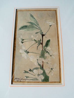 Johan Christiaan Kerkmeijer - Aquarel - Bloemen kopen? Bied vanaf 40!