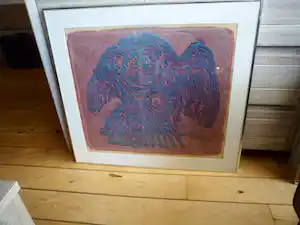 Jan Bezemer - Kleurenlitho: Roofvogel. vendu pour 40€ !
