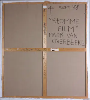 Mark van Overbeeke - Acryl op doek, Stomme film - Ingelijst (Zeer Groot) kopen? Bied vanaf 200!