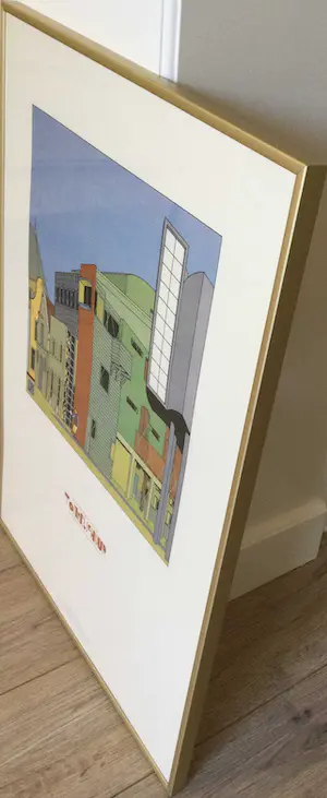 Joost Swarte - "De Toneelschuur" | affiche - ingelijst kopen? Bied vanaf 50!