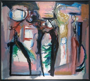 Han Sterk - Olieverf op paneel, Z.T. Abstracte compositie - Ingelijst (Zeer groot) kopen? Bied vanaf 100!