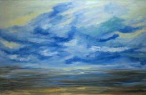 Bitia Rosendor - Acryl op doek, Wolkengezicht (Zeer Groot) kopen? Bied vanaf 1!